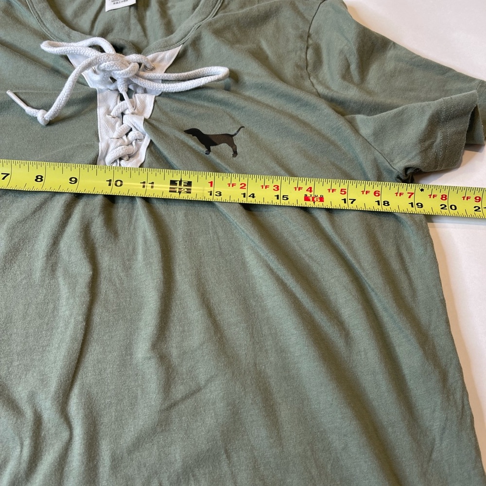 Victoria’s Secret Pink lace up t shirt medium - Picture 4 of 7